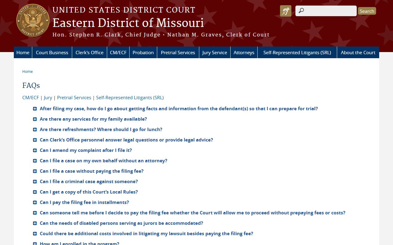 Montgomery County Circuit Court federal FAQ distinction